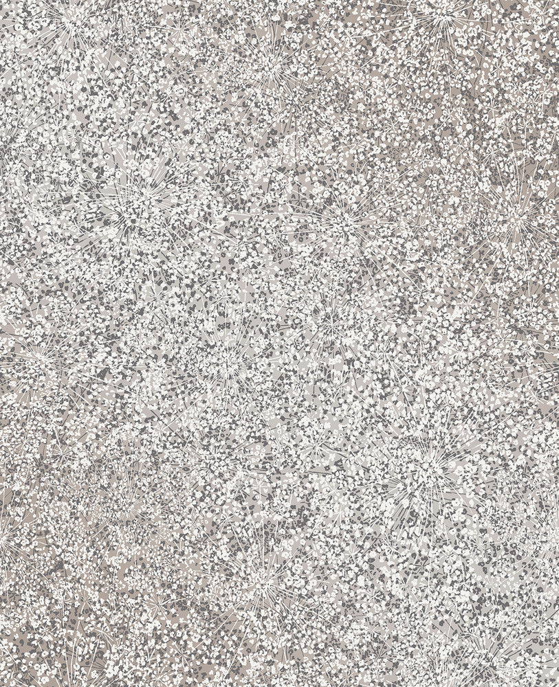 Dandi Charcoal Floral Wallpaper by Decorline Essence Covers about 56.4 square feet 20.5-in by 33-ft long roll Unpasted 25 - Fabric Carolina -