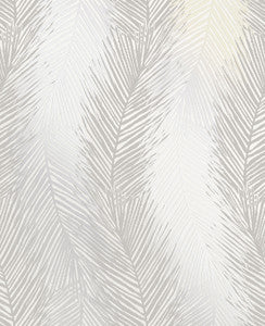 Wheaton Silver Leaf Wave Wallpaper by Decorline