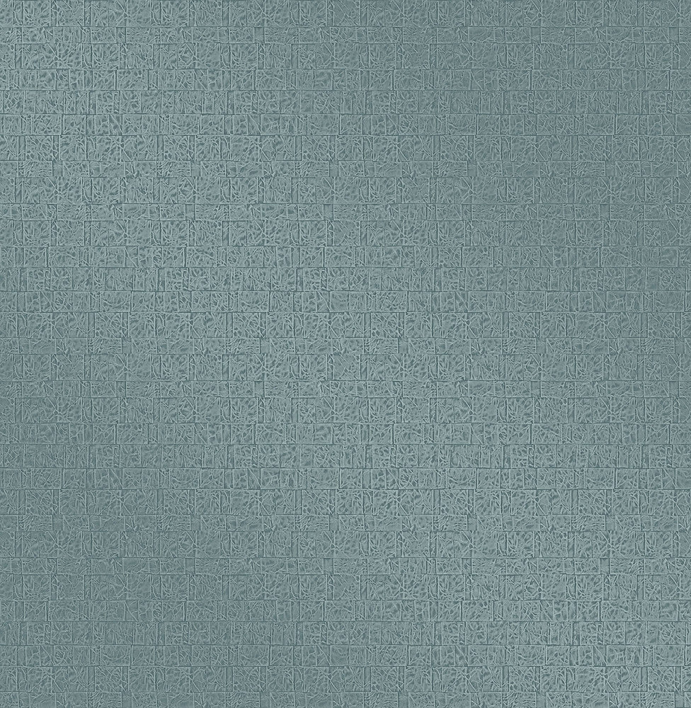 Urbana Teal Geometric Texture Wallpaper by Decorline Essence Covers about 56.4 square feet 20.5-in by 33-ft long roll Unpasted 20.8 - Fabric Carolina -