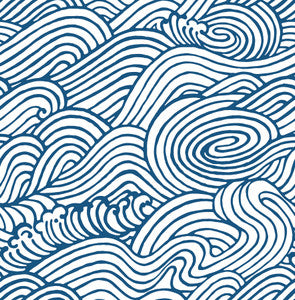 Mare Navy Wave Wallpaper by A-Street Prints