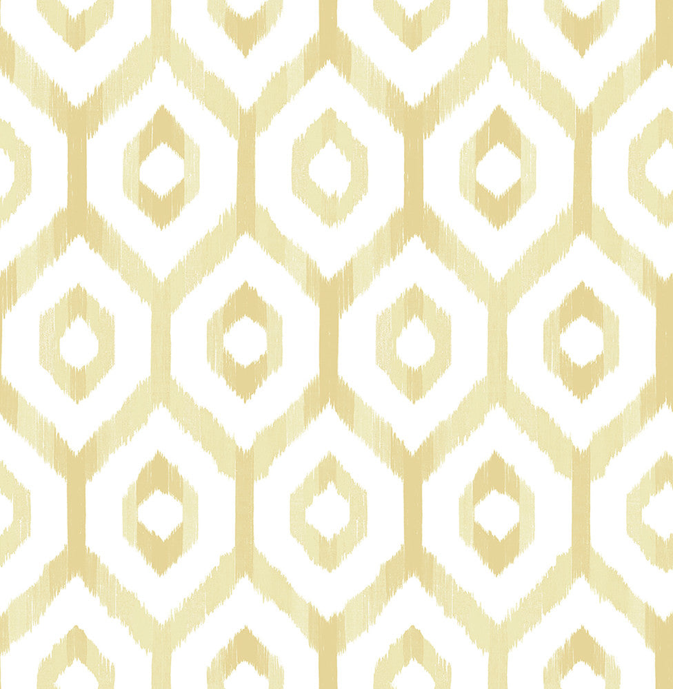 Lucia Yellow Diamond Wallpaper by A-Street Prints Solstice Covers about 56.4 square feet 20.5-in by 33-ft long roll Unpasted 10.4 - Fabric Carolina -