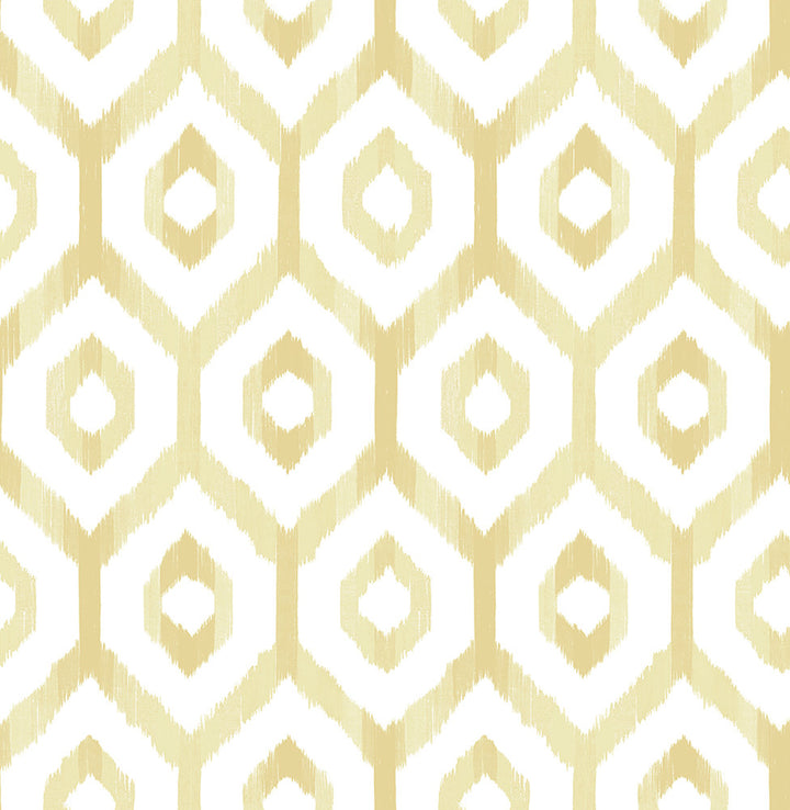 Lucia Yellow Diamond Wallpaper by A-Street Prints Solstice Covers about 56.4 square feet 20.5-in by 33-ft long roll Unpasted 10.4 - Fabric Carolina -