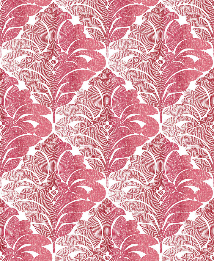 Balangan Red Damask Wallpaper by A-Street Prints Solstice Covers about 56.4 square feet 20.5-in by 33-ft long roll Unpasted 25.2 - Fabric Carolina -
