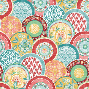 Laguna Coral Plate Wallpaper by A-Street Prints