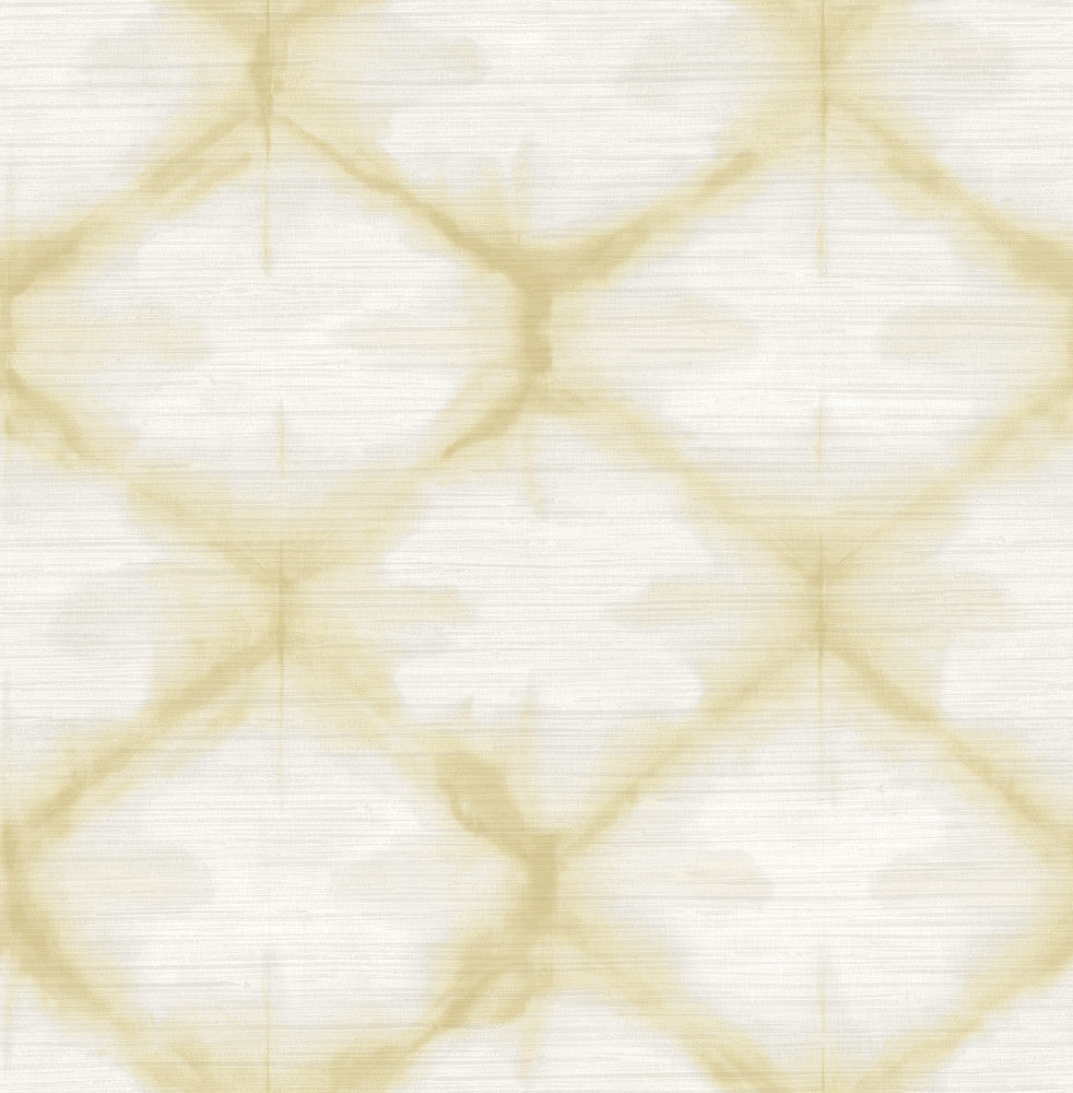 Zanzibar Gold Shibori Wallpaper by A-Street Prints Solstice Covers about 56.4 square feet 20.5-in by 33-ft long roll Unpasted 20.9 - Fabric Carolina -