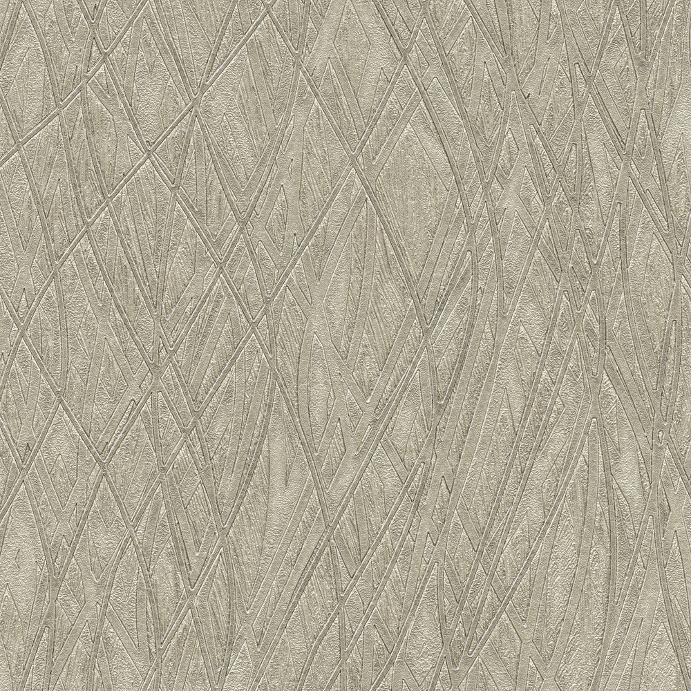 Allegro Silver Embossed Wallpaper by Warner Textures & Weaves Covers about 60.8 square feet 27-in by 27-ft long roll Unpasted 0 - Fabric Carolina -