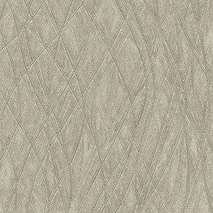 Allegro Silver Embossed Wallpaper by Warner