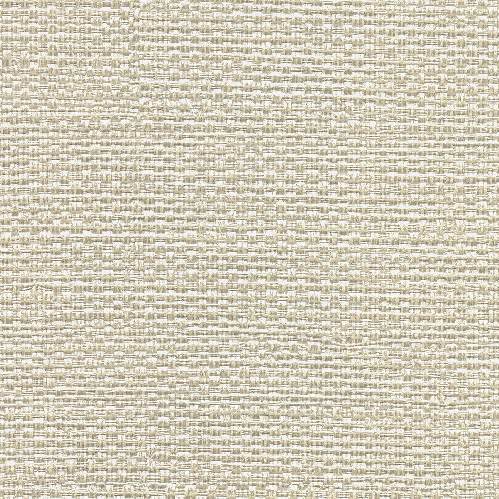 Bohemian Bling Off White Basketweave Wallpaper by Warner Textures & Weaves Covers about 60.8 square feet 27-in by 27-ft long roll Unpasted 0 - Fabric Carolina -