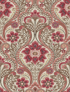 Night Coral Damask Wallpaper by A-Street Prints