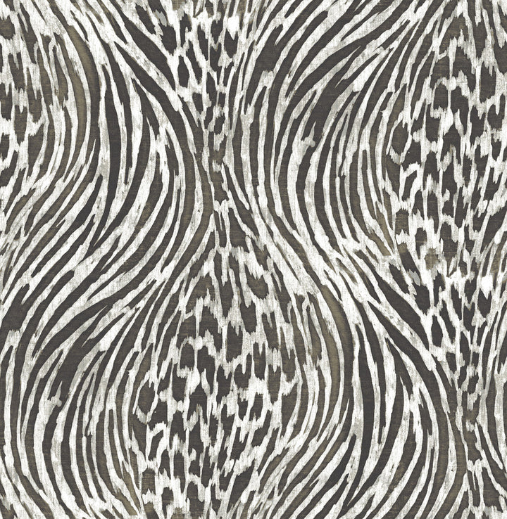 Splendid Platinum Animal Print Wallpaper by A-Street Prints Moonlight Covers about 56.4 square feet 20.5-in by 33-ft long roll Unpasted 20.9 - Fabric Carolina -