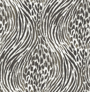 Splendid Platinum Animal Print Wallpaper by A-Street Prints