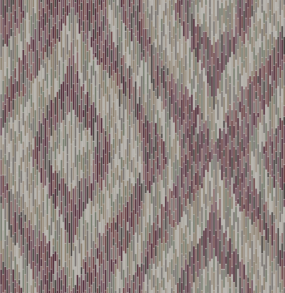 Ethereal Purple Ogee Wallpaper by A-Street Prints Moonlight Covers about 56.4 square feet 20.5-in by 33-ft long roll Unpasted 20.9 - Fabric Carolina -