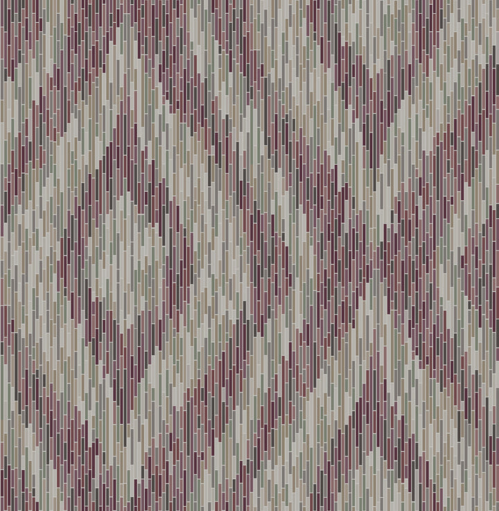 Ethereal Purple Ogee Wallpaper by A-Street Prints Moonlight Covers about 56.4 square feet 20.5-in by 33-ft long roll Unpasted 20.9 - Fabric Carolina -