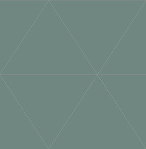 Twilight Green Geometric Wallpaper by A-Street Prints