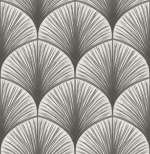 Dusk Grey Frond Wallpaper by A-Street Prints