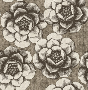 Fanciful Brown Floral Wallpaper by A-Street Prints