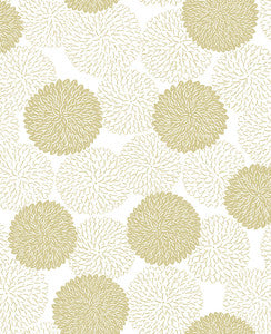 Blithe Gold Floral Wallpaper by A-Street Prints
