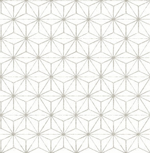 Orion Grey Geometric Wallpaper by A-Street Prints