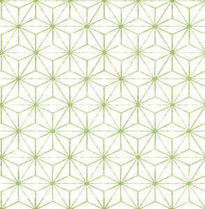 Orion Green Geometric Wallpaper by A-Street Prints