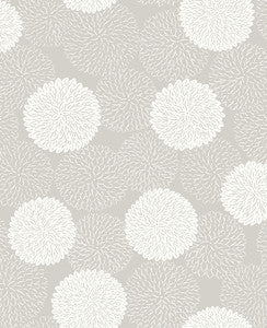 Blithe Taupe Floral Wallpaper by A-Street Prints