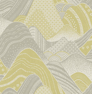 Meru Chartreuse Mountain Wallpaper by A-Street Prints