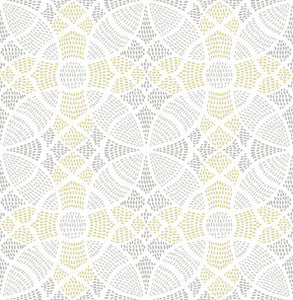 Zazen Yellow Geometric Wallpaper by A-Street Prints