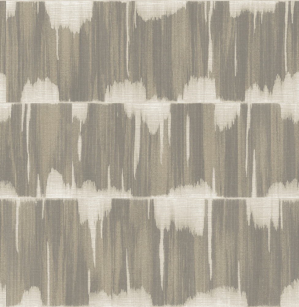 Serendipity Taupe Shibori Wallpaper by A-Street Prints Mistral Covers about 56.4 square feet 20.5-in by 33-ft long roll Unpasted 20.9 - Fabric Carolina -