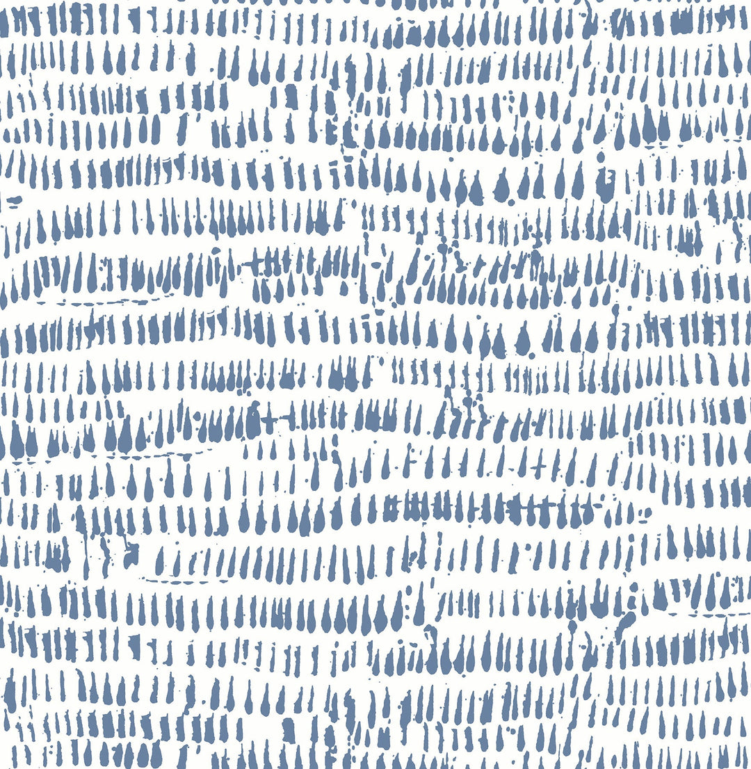 Runes Blue Brushstrokes Wallpaper by A-Street Prints Designer