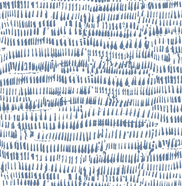 Runes Blue Brushstrokes Wallpaper by A-Street Prints Designer