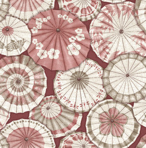 Mikado Red Parasol Wallpaper by A-Street Prints