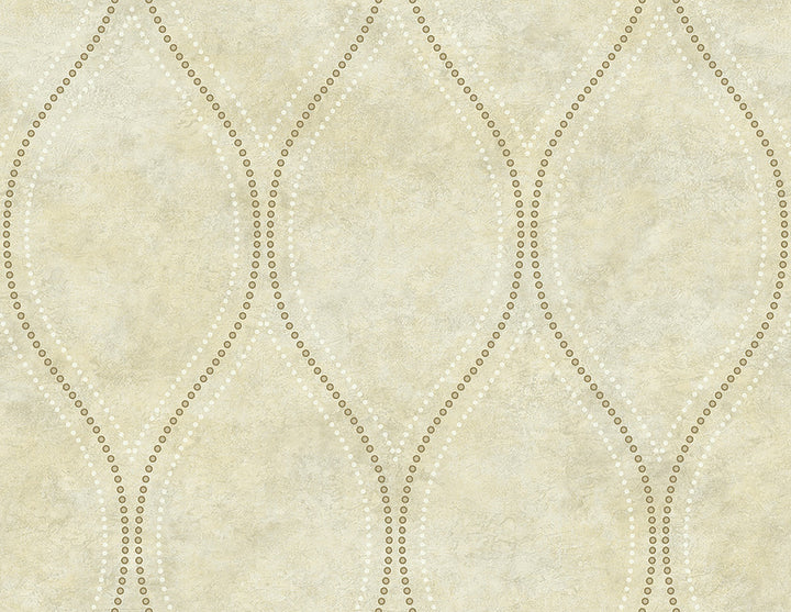 Eira Beige Marble Ogee Wallpaper by Kenneth James GeoTex Covers about 60.8 square feet 27-in by 27-ft long roll Unpasted 20.9 - Fabric Carolina -
