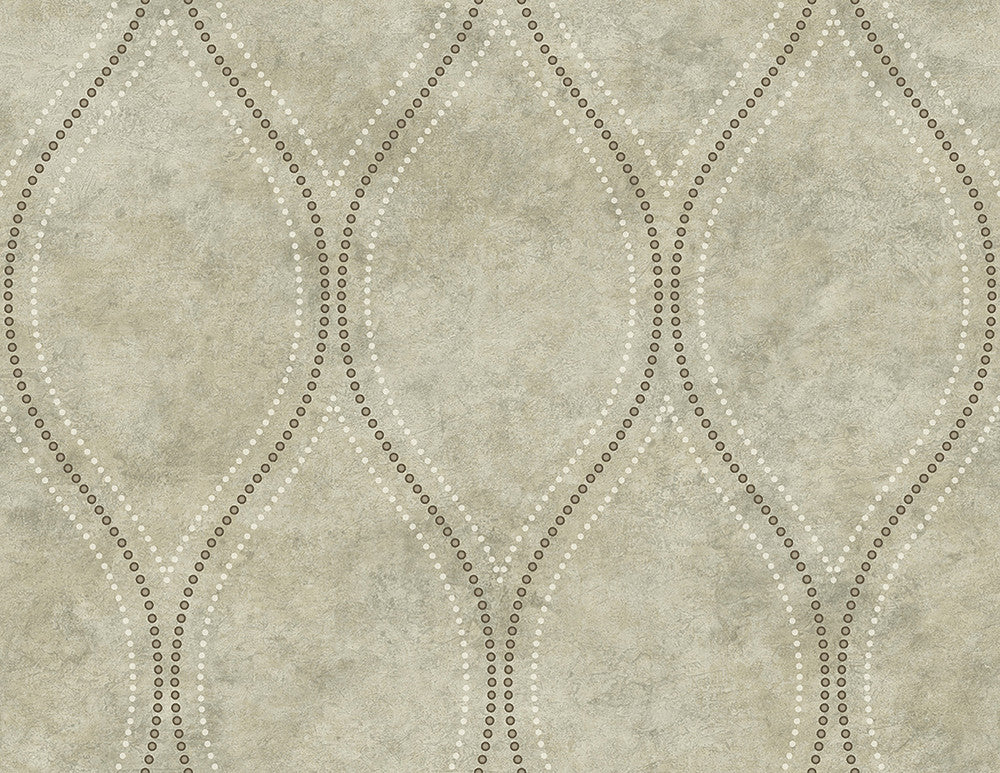 Eira Light Brown Marble Ogee Wallpaper by Kenneth James GeoTex Covers about 60.8 square feet 27-in by 27-ft long roll Unpasted 20.9 - Fabric Carolina -