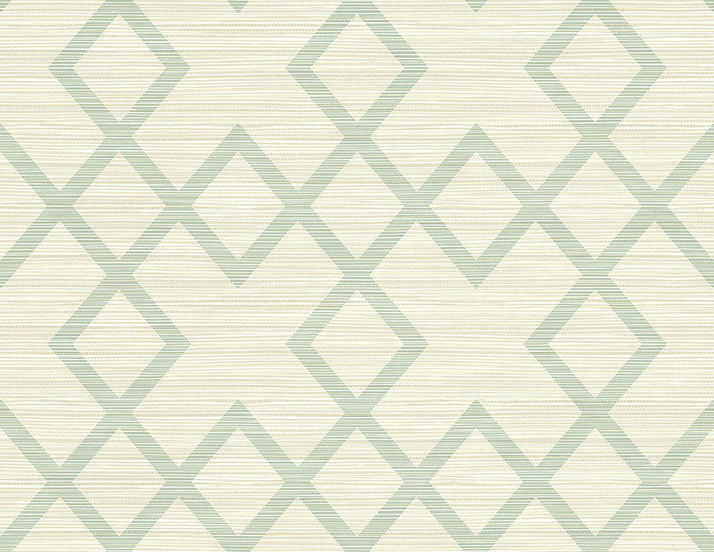 Vana Seafoam Woven Diamond Wallpaper by Kenneth James GeoTex Covers about 60.8 square feet 27-in by 27-ft long roll Unpasted 10.4 - Fabric Carolina -
