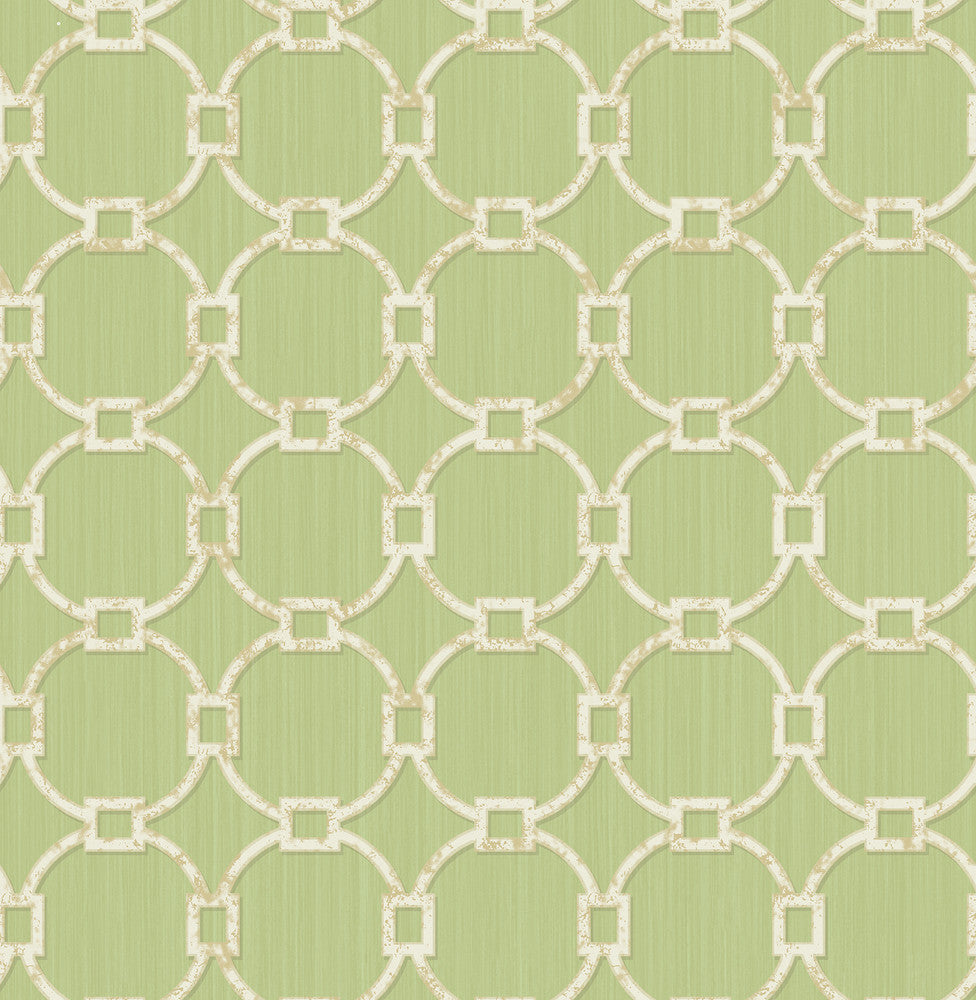 Monte Carlo Green Links Wallpaper by Brewster Kitchen & Bath Essentials Covers about 56.4 square feet 20.5-in by 33-ft long roll Unpasted 21 - Fabric Carolina -