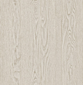 Groton Dove Wood Plank Wallpaper by Brewster