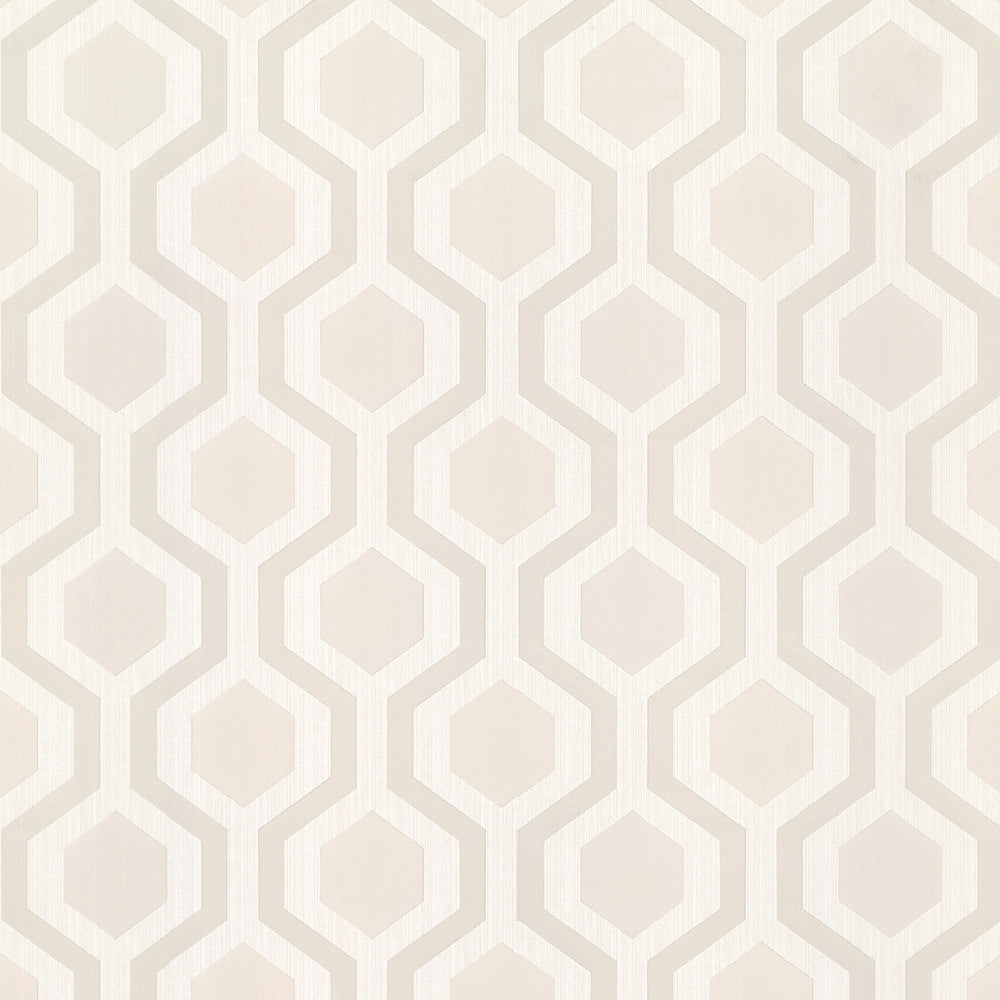 Kelso Beige Geometric Wallpaper by Brewster Kitchen & Bath Essentials Covers about 56.4 square feet 20.5-in by 33-ft long roll Unpasted 5.22 - Fabric Carolina -