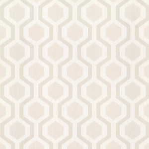 Kelso Beige Geometric Wallpaper by Brewster