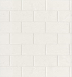 Barclays White Paintable Tile Wallpaper by Brewster