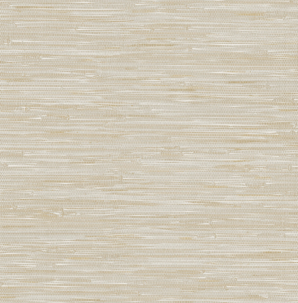Poa Taupe Faux Grasscloth Wallpaper by Brewster Kitchen & Bath Essentials Covers about 56.4 square feet 20.5-in by 33-ft long roll Unpasted 10.4 - Fabric Carolina -