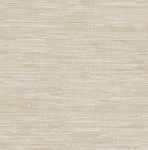 Poa Taupe Faux Grasscloth Wallpaper by Brewster