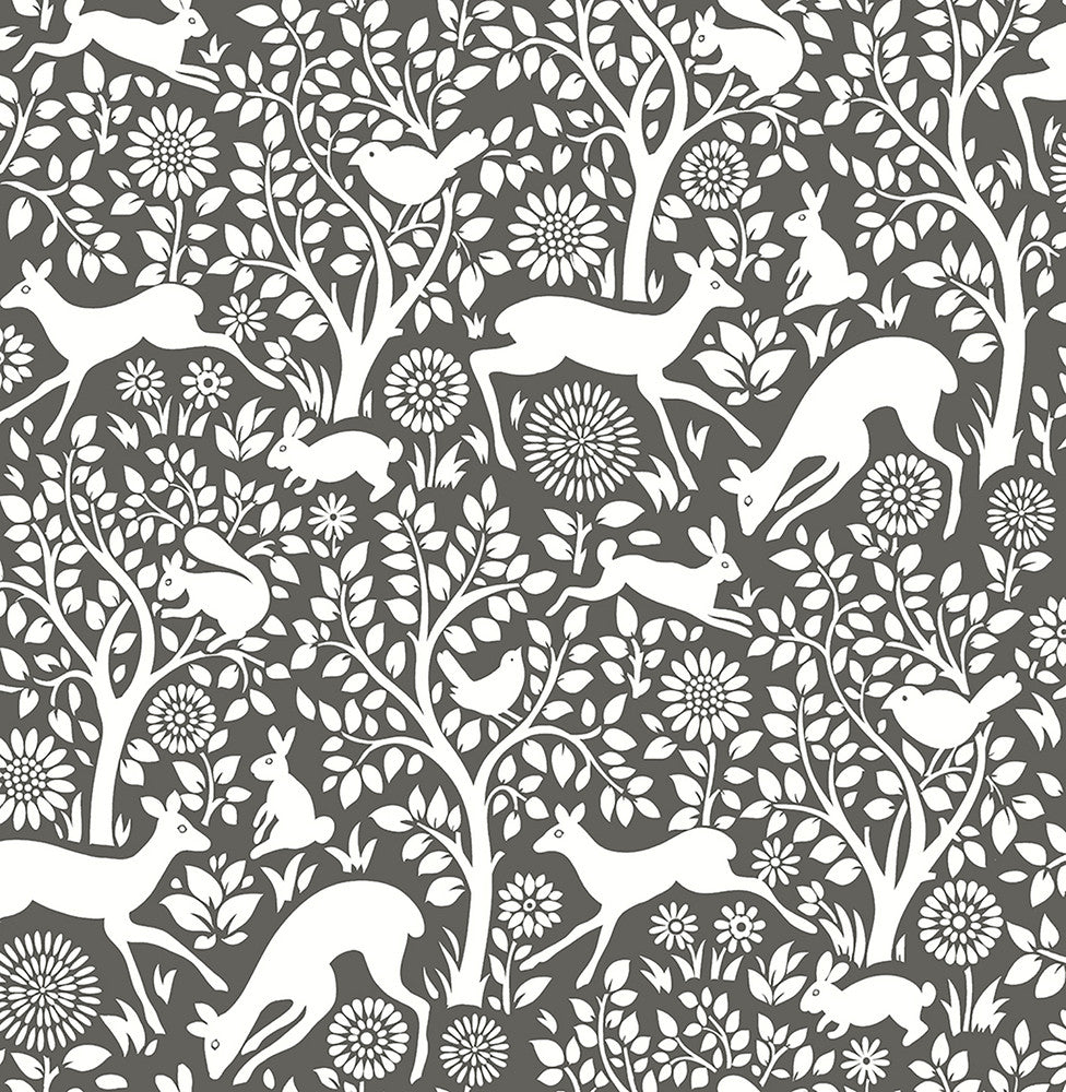 Seeger Brown Meadow Wallpaper by Brewster Kitchen & Bath Essentials Covers about 56.4 square feet 20.5-in by 33-ft long roll Unpasted 20.87 - Fabric Carolina -