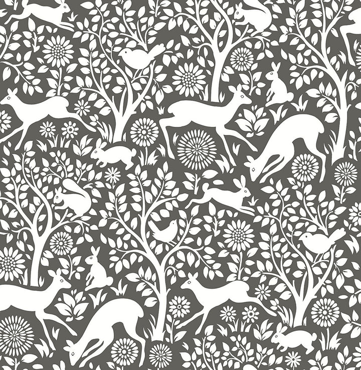 Seeger Brown Meadow Wallpaper by Brewster Kitchen & Bath Essentials Covers about 56.4 square feet 20.5-in by 33-ft long roll Unpasted 20.87 - Fabric Carolina -