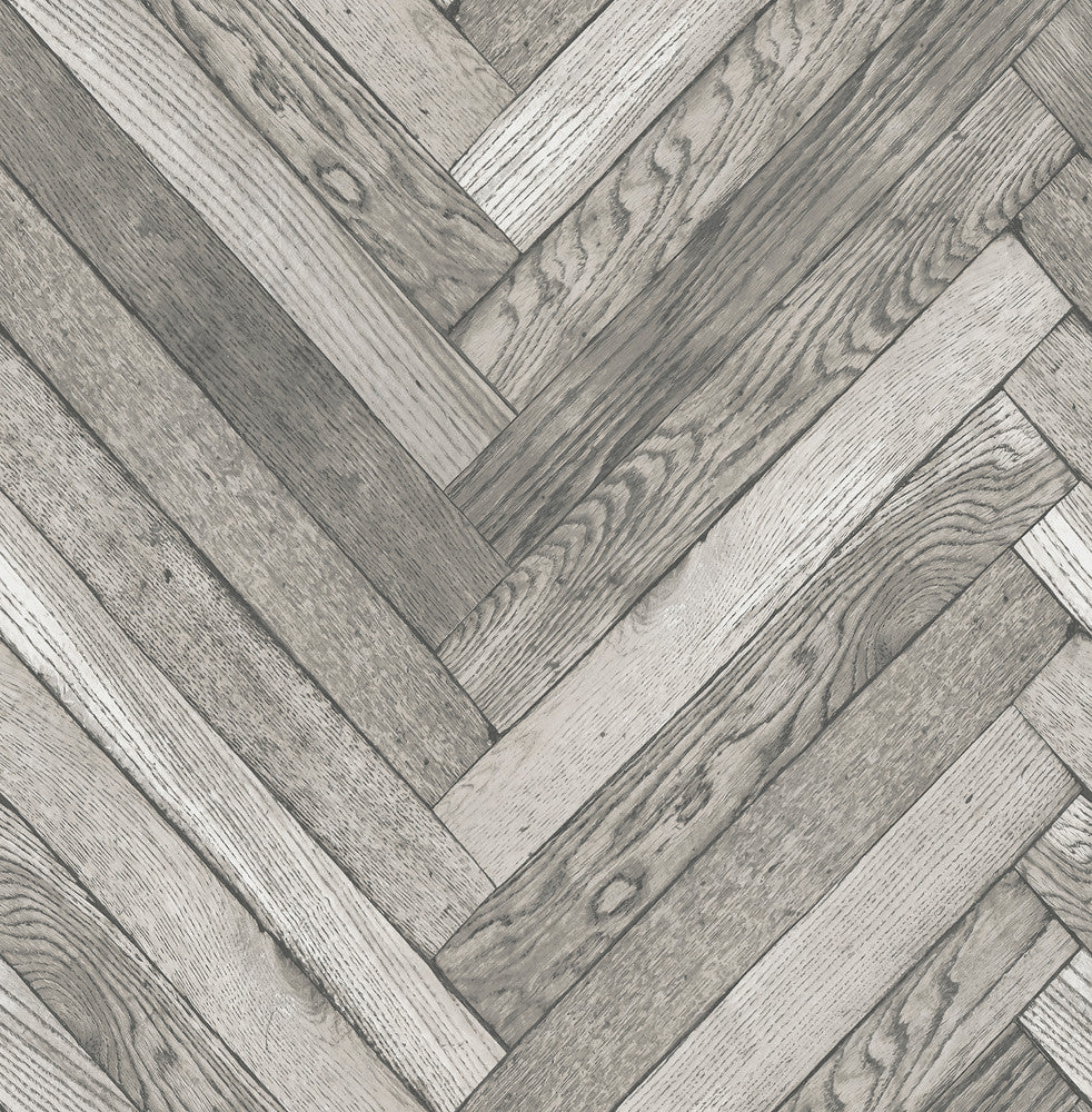 Mammoth Light Grey Diagonal Wood Wallpaper by Brewster Kitchen & Bath Essentials Covers about 56.4 square feet 20.5-in by 33-ft long roll Unpasted 20.9 - Fabric Carolina -