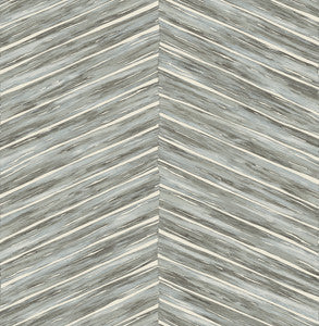 Aldie Light Blue Chevron Weave Wallpaper by Brewster