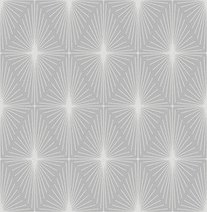 Draper Grey Geometric Wallpaper by Brewster