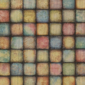 Soucy Multicolor Tiles Wallpaper by Brewster