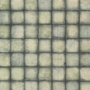 Soucy Teal Tiles Wallpaper by Brewster