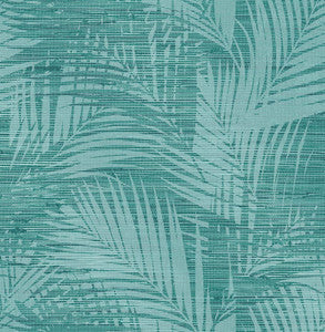 Motmot Turquoise Palm Wallpaper by Brewster
