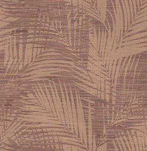 Motmot Burgundy Palm Wallpaper by Brewster