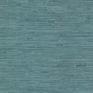 Lycaste Teal Weave Texture Wallpaper by Brewster